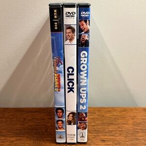 Lot of 3 DVDs -Click, Grown Ups, Weekend at Bernie’s